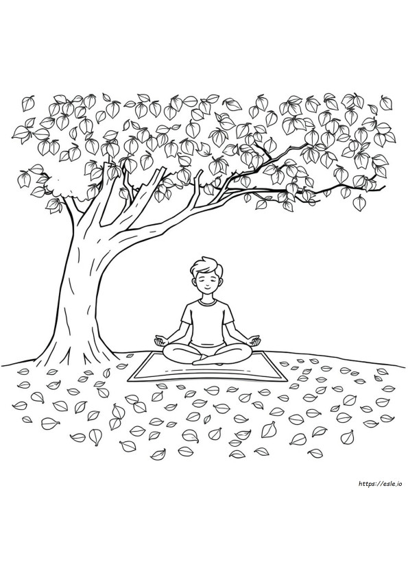 Meditatie Kleurplaten