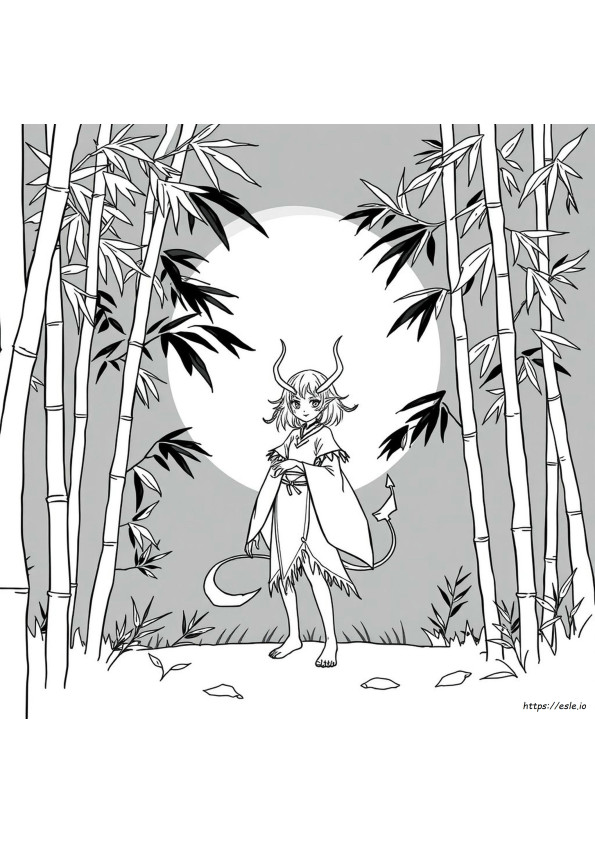 Coloriage Nezuko Forme Démoniaque