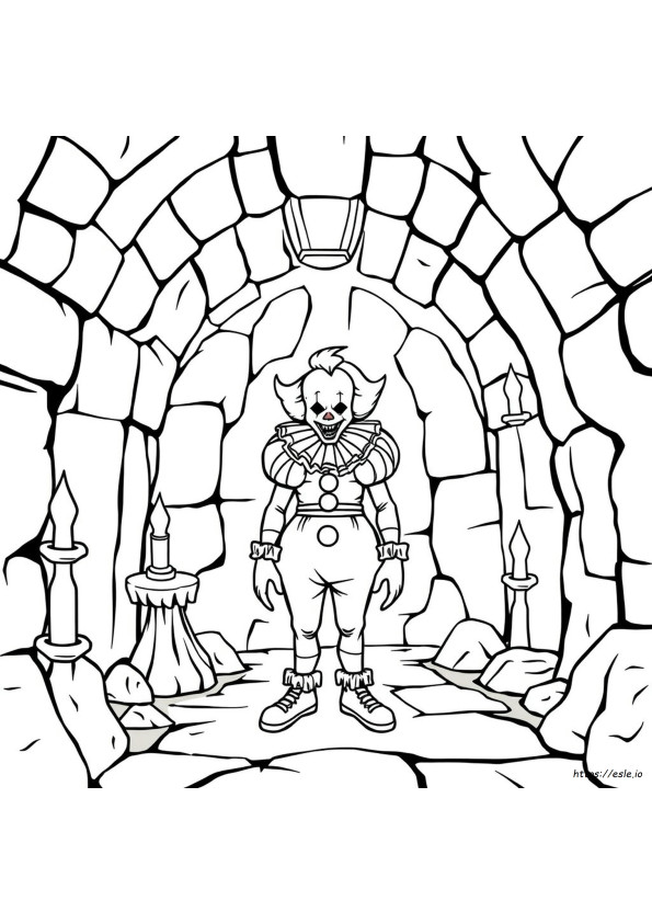 Pennywise Da Colorare Spaventoso