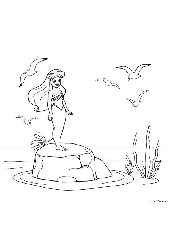 Disney Junior Ariel Coloring Pages