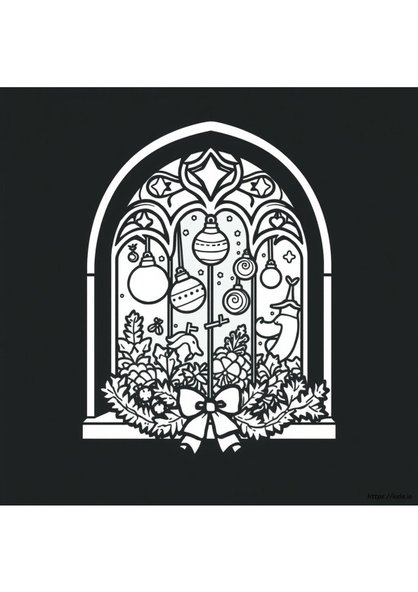 Coloriages De Vitraux De Noël À Imprimer