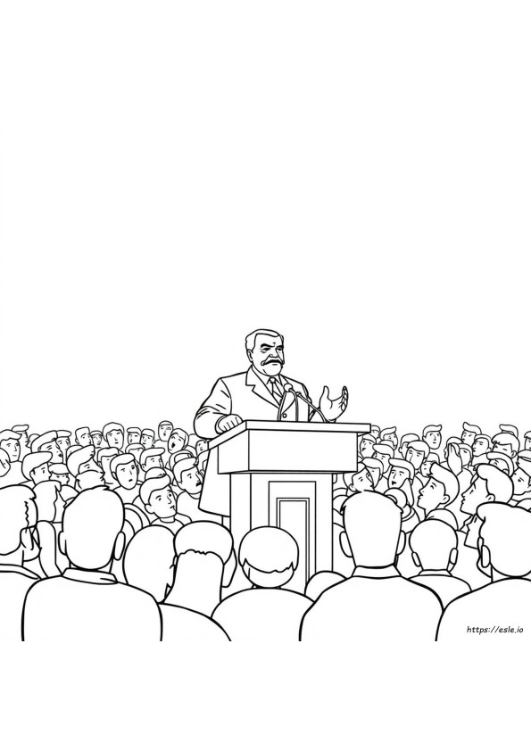 Pagina Da Colorare Di Joseph Stalin