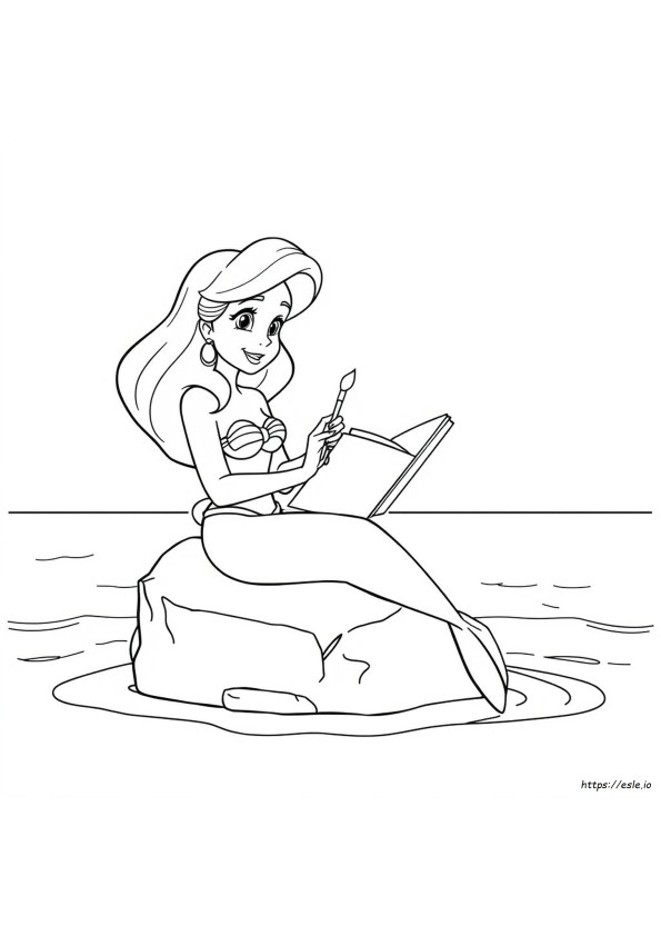 Ariel Coloring In