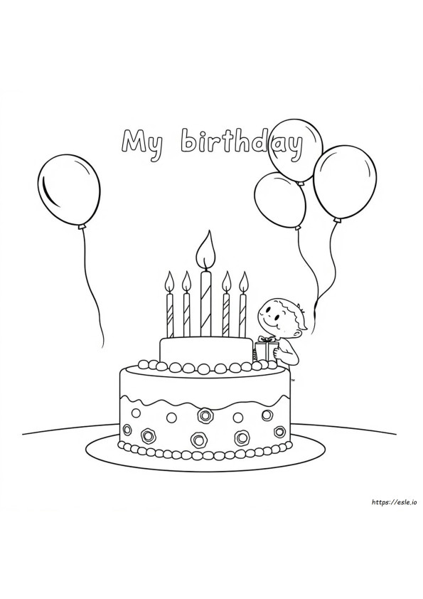 Coloriage Mon Anniversaire