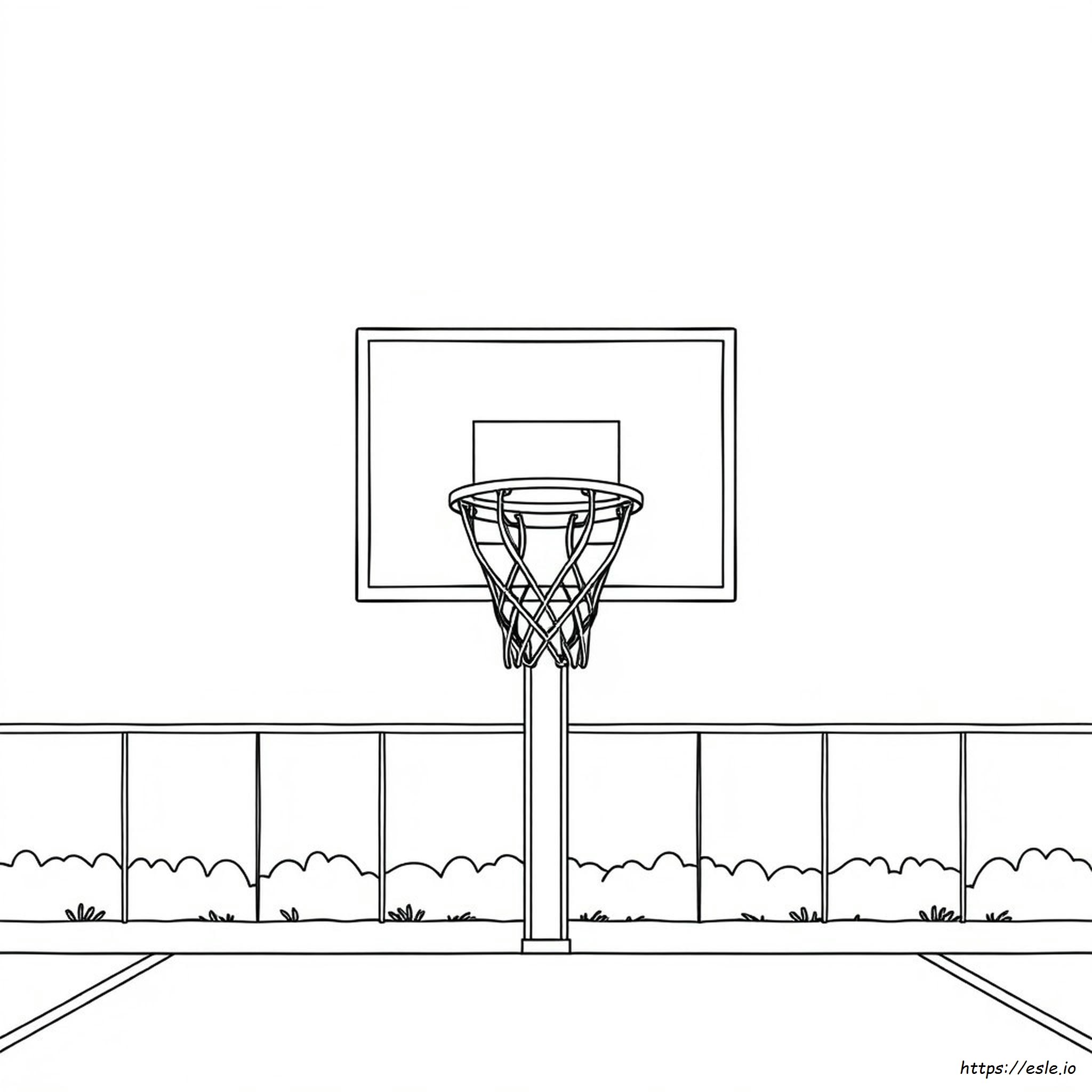 Basketball Hoop Coloring