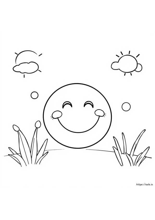 Coloriage Visage Souriant