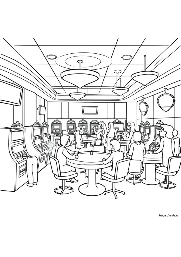 Casino Kleurplaten