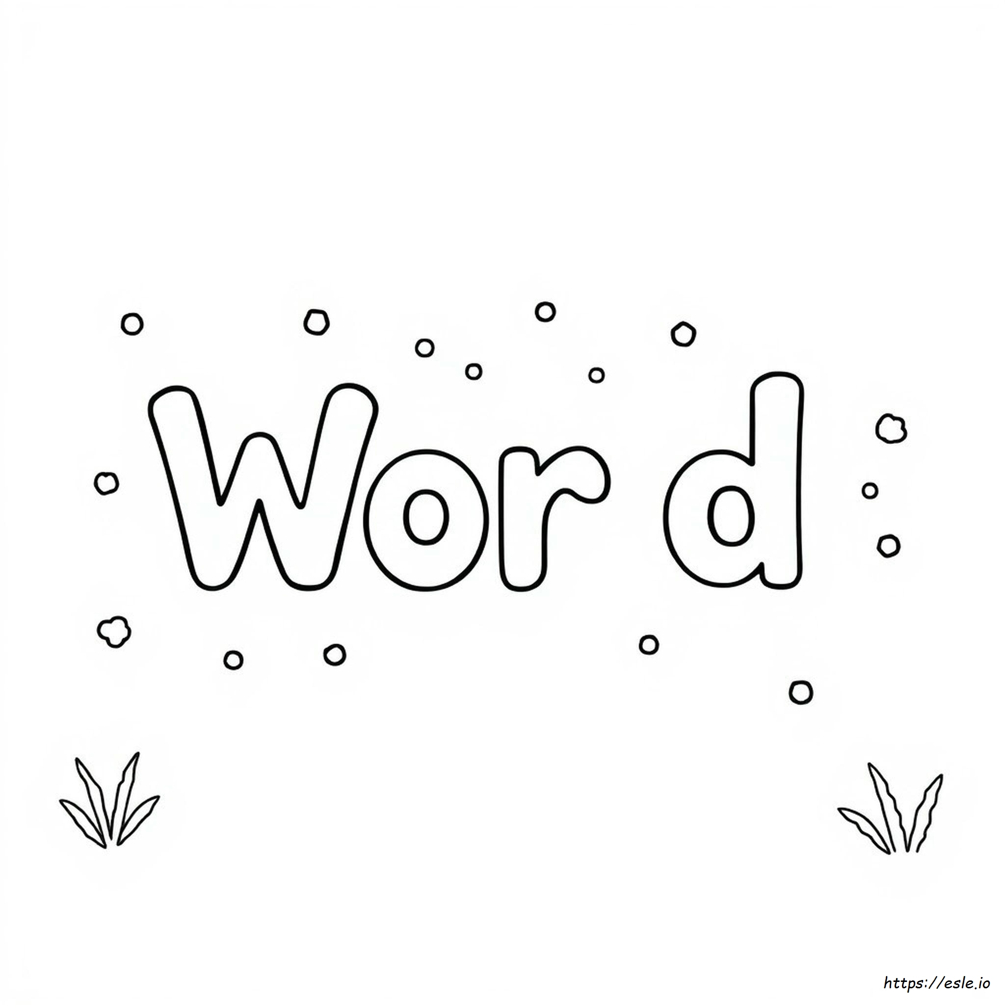 Color By Word Printable