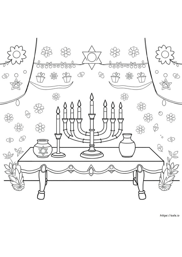Hannukah Da Colorare