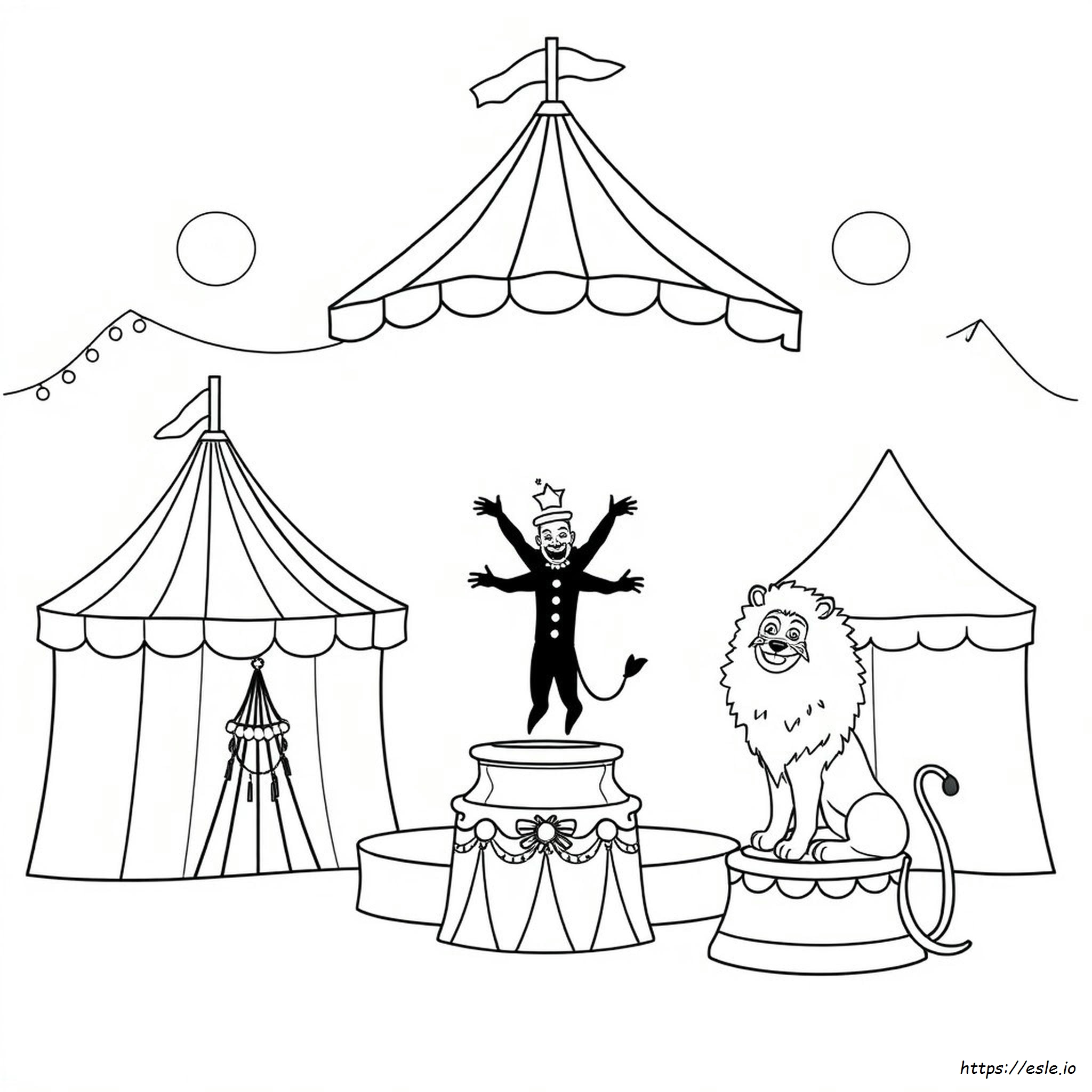 Circus Coloring Pages For Kids