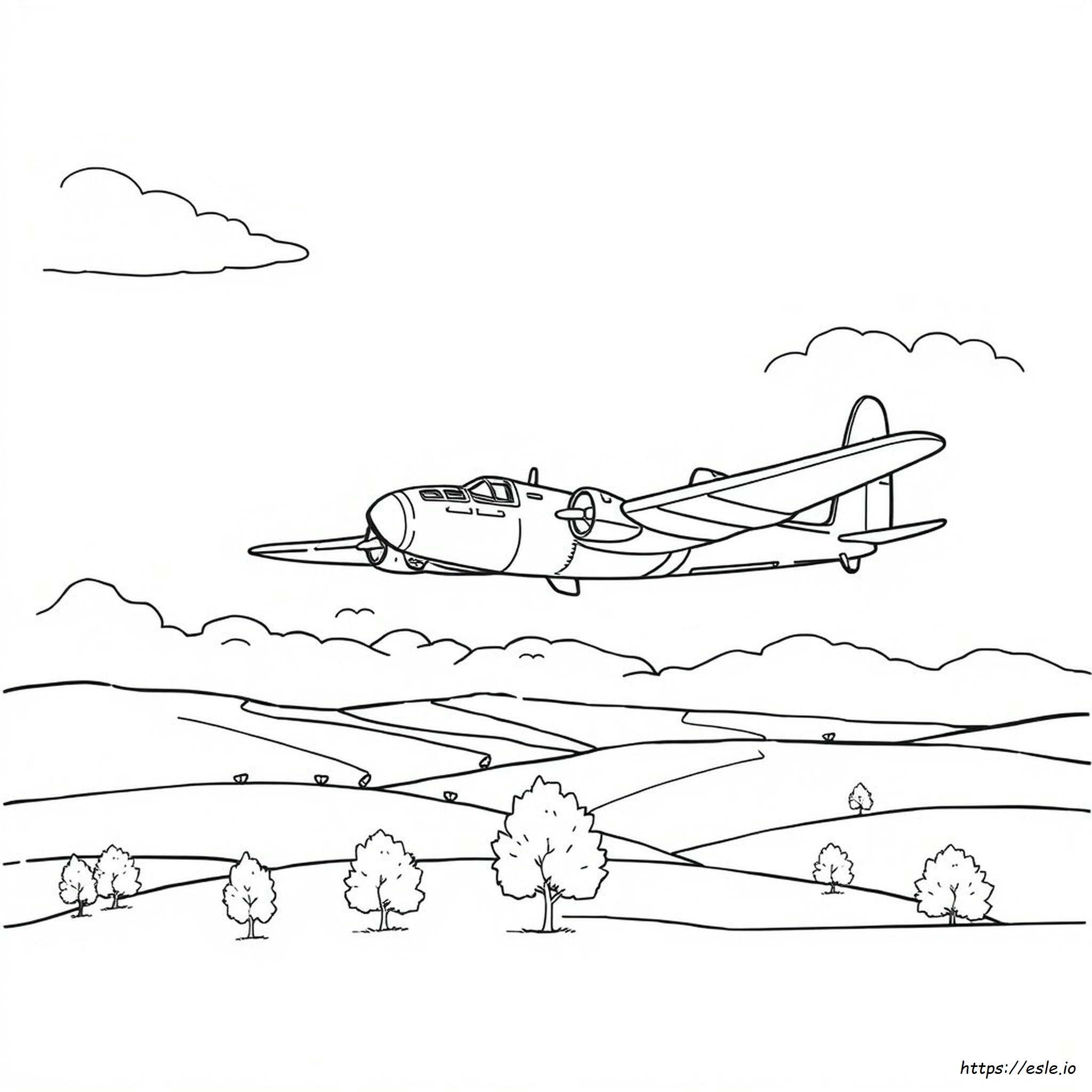 Bombardiere Lancaster Da Colorare