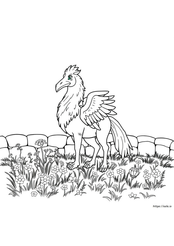 バックビーク ヒッポグリフ ぬりえ