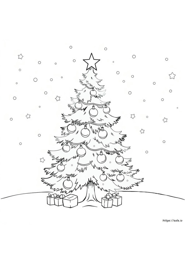 Coloriage Lumières De Noël