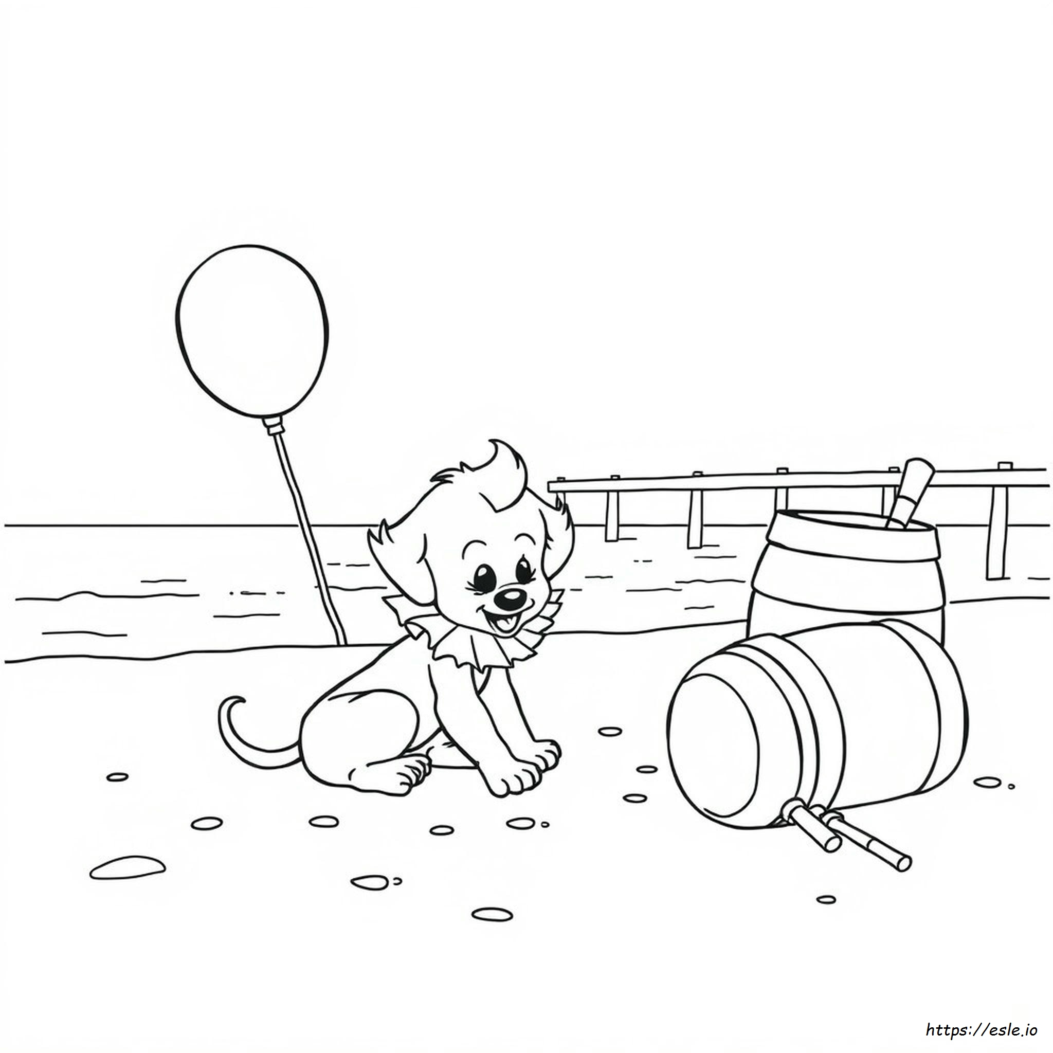 Easy Pennywise Coloring Pages
