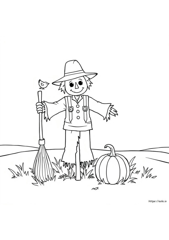 Free Scarecrow Coloring Pages