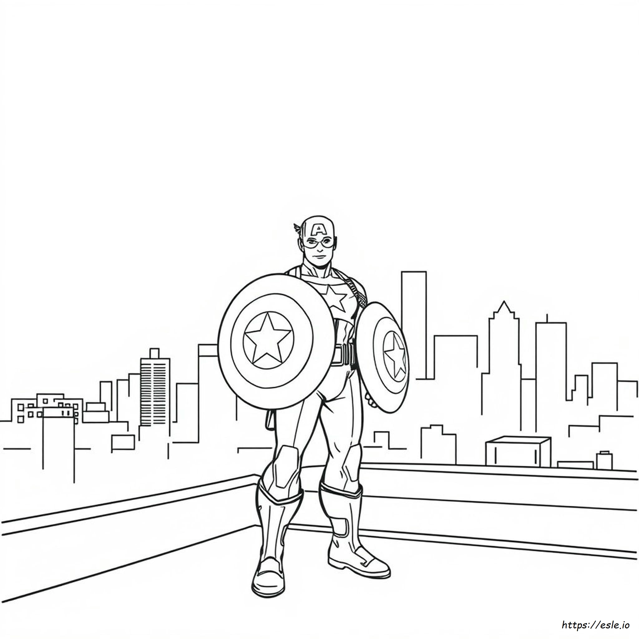 Free Coloring Pages Of Captain America