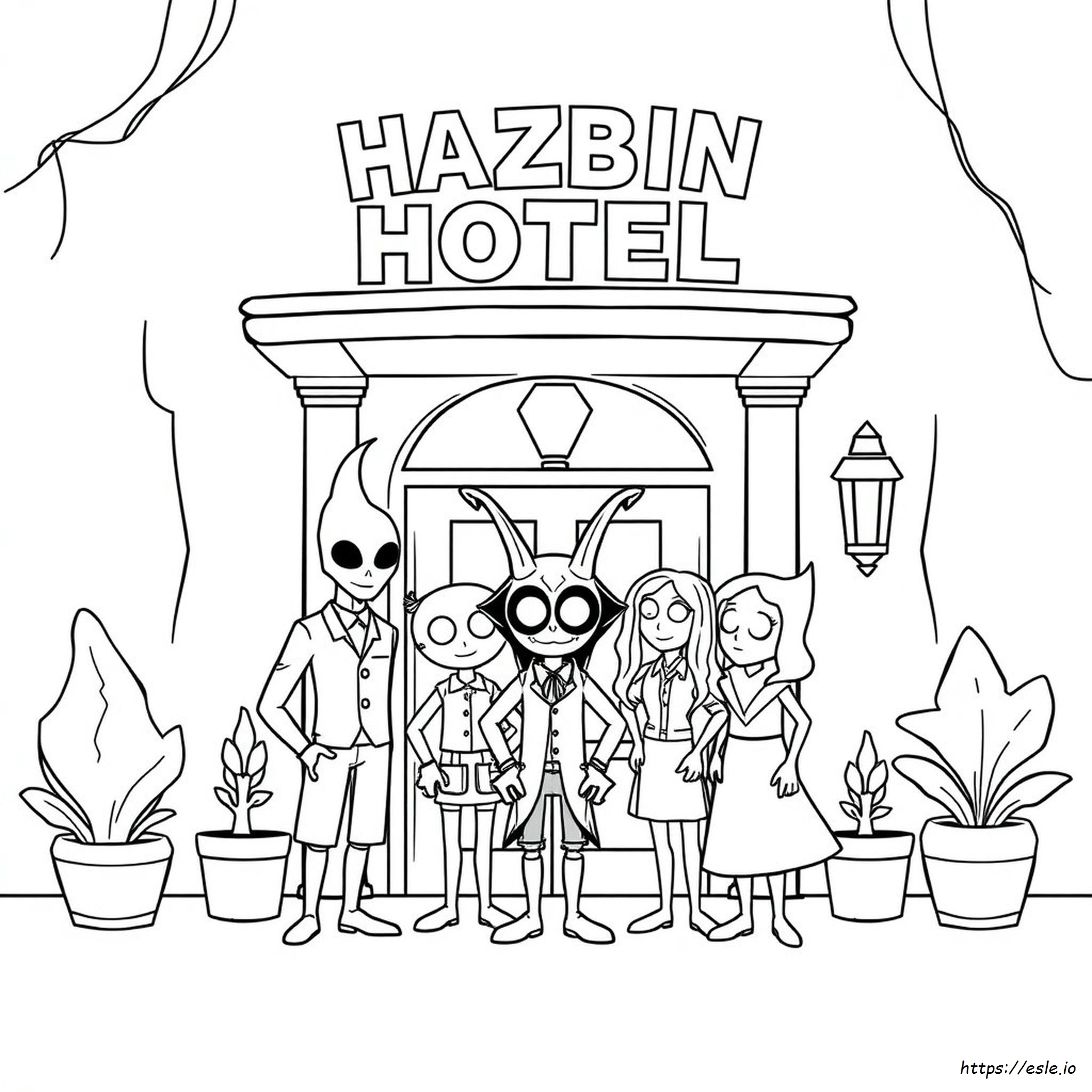 Hazbin Hotel Characters Coloring Pages