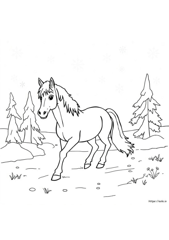 Frozen 2 Coloring Pages Horse