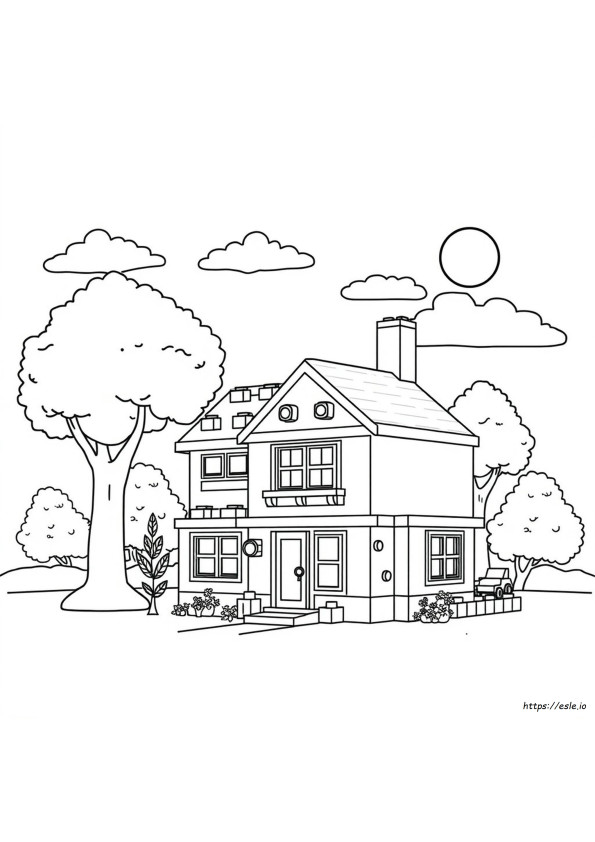 Lego House Coloring