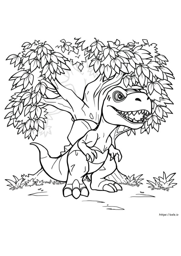 Skylander Tree Rex Para Colorir