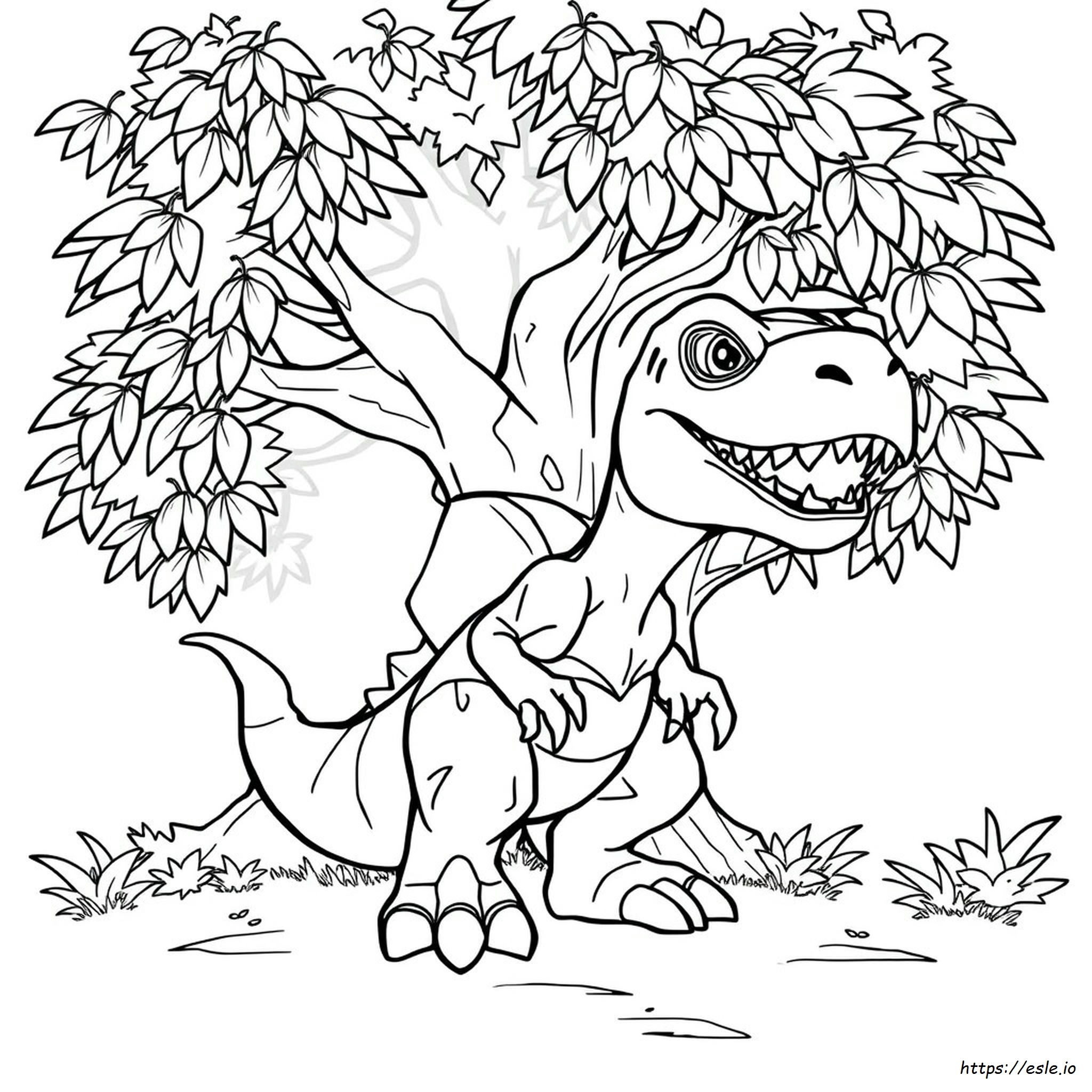 Skylander Coloring Pages Tree Rex