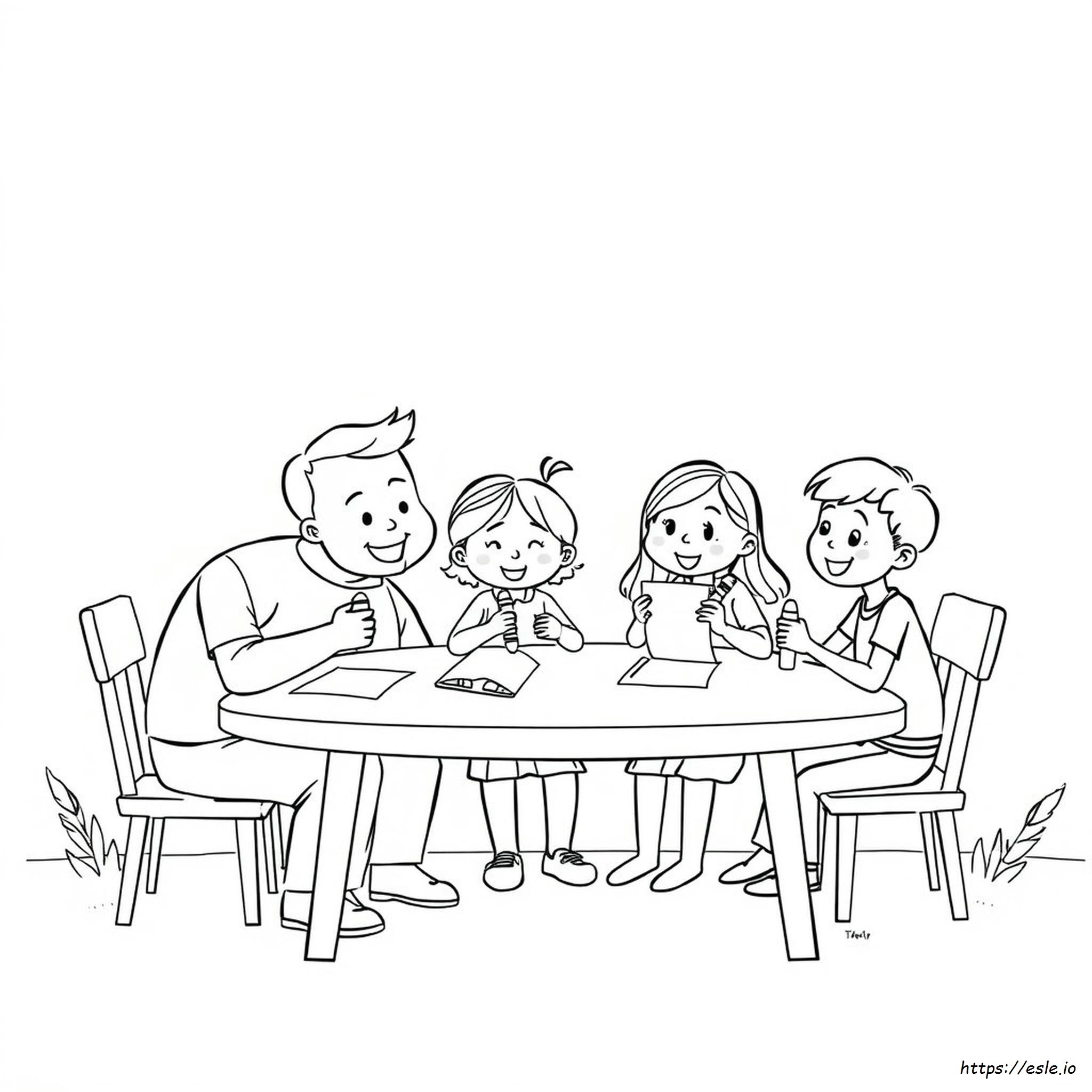 Coloriage Des Membres De La Famille