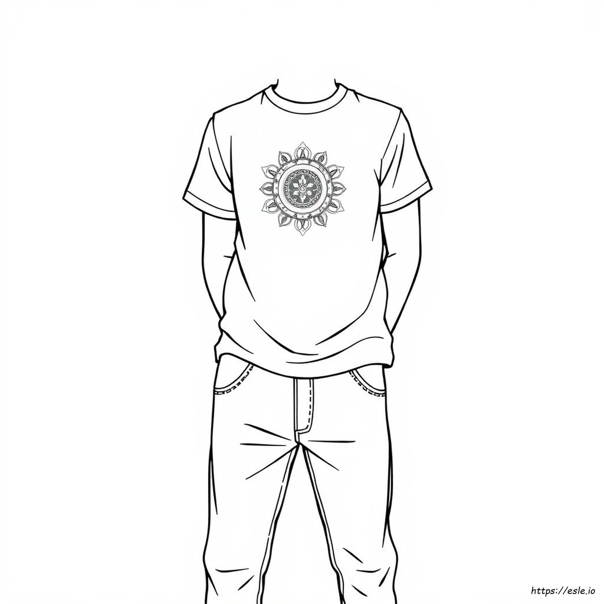 Shirt And Pants Coloring Pages
