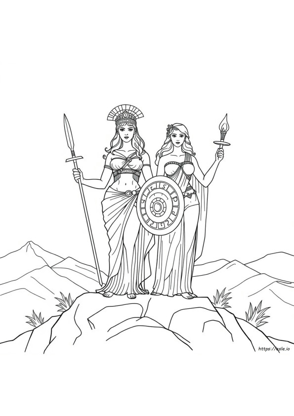 Printable Diana And Roma Coloring Pages