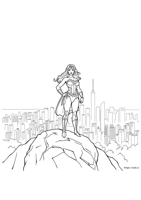 Wonder Woman Coloring Pages For Adults