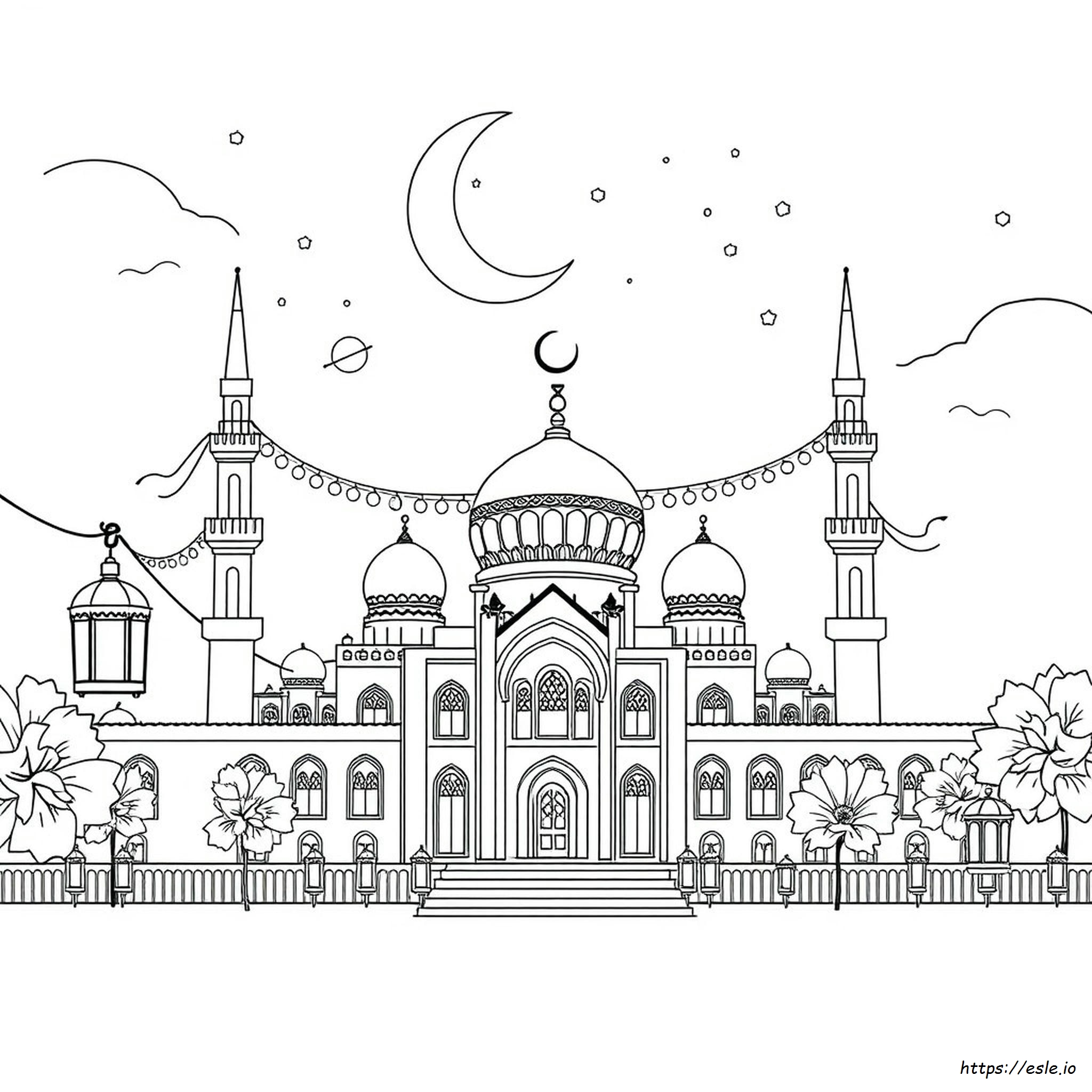 Eid Ul Fitr Eid Mubarak Coloring Pages