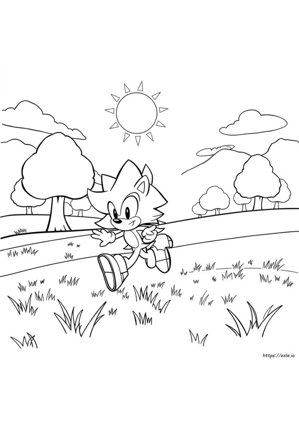 Sonic The Hedgehog Coloring Pages For Kids