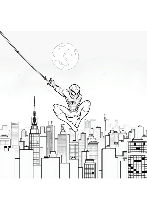 Spidey Colouring Pictures