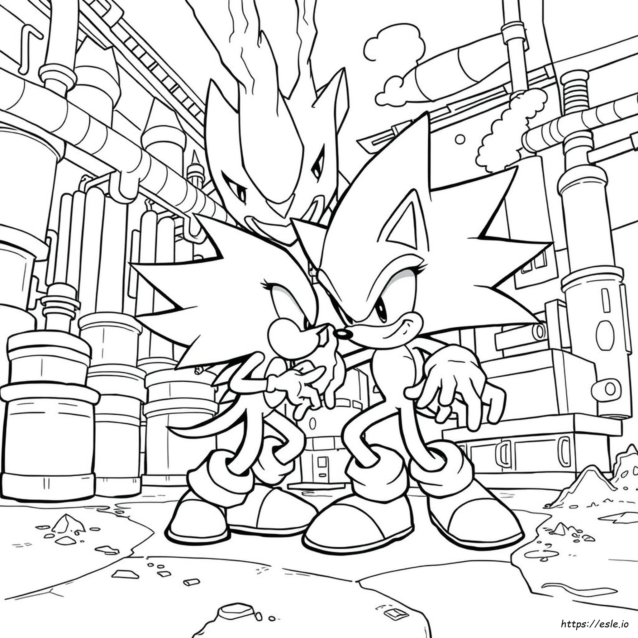 Coloriages Sonic Monstre