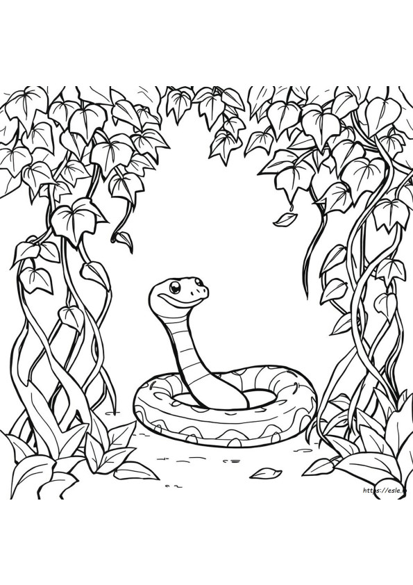 Immagini Di Serpenti Da Colorare
