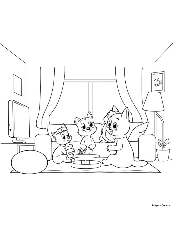 Coloring Pages Bluey Para Colorir