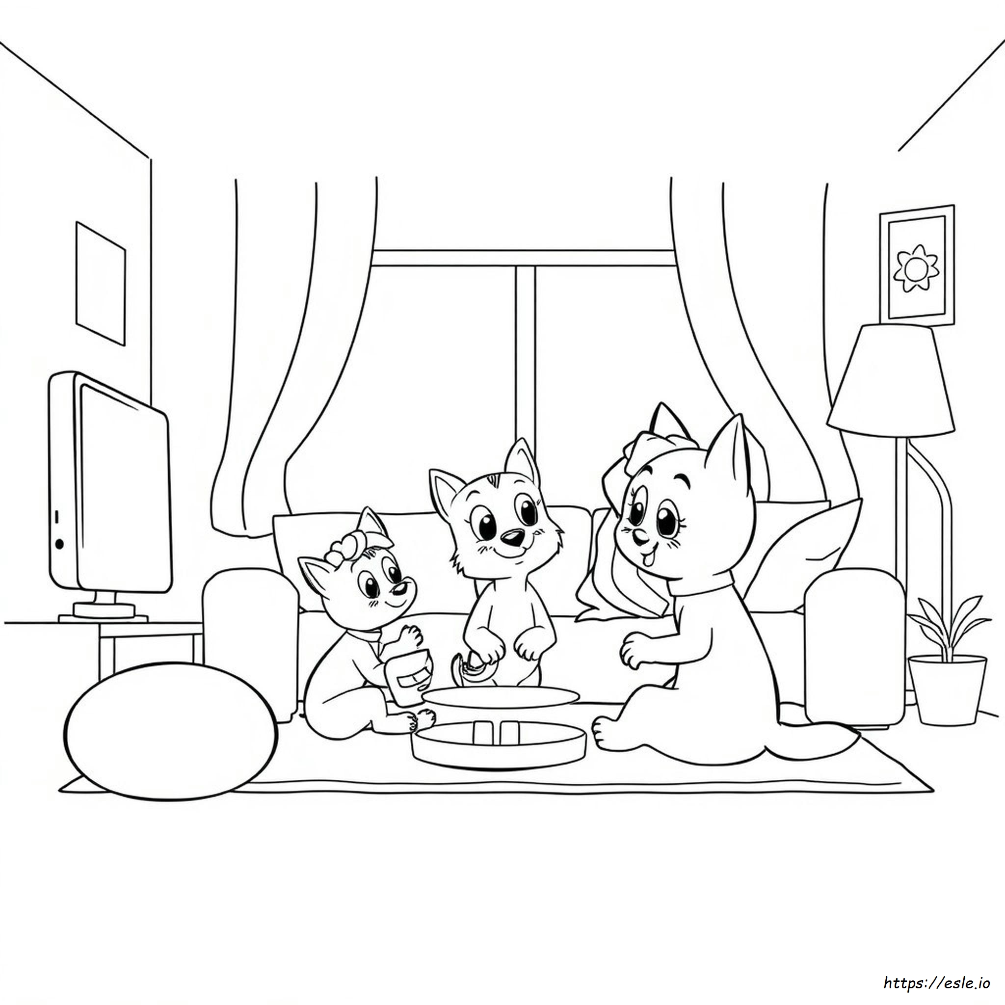 Coloriages Bluey À Imprimer
