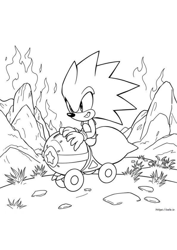 Sonic Răufăcător De Colorat