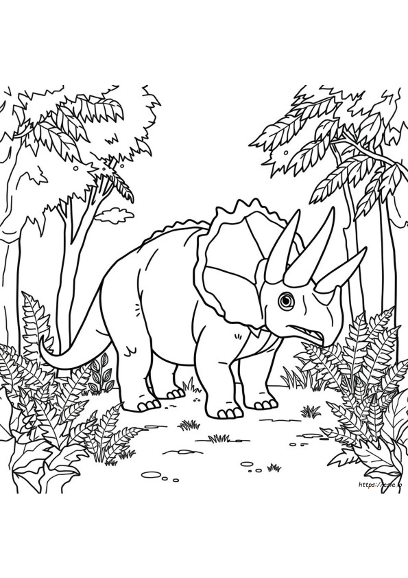 Dibujos De Triceratops Para Colorear
