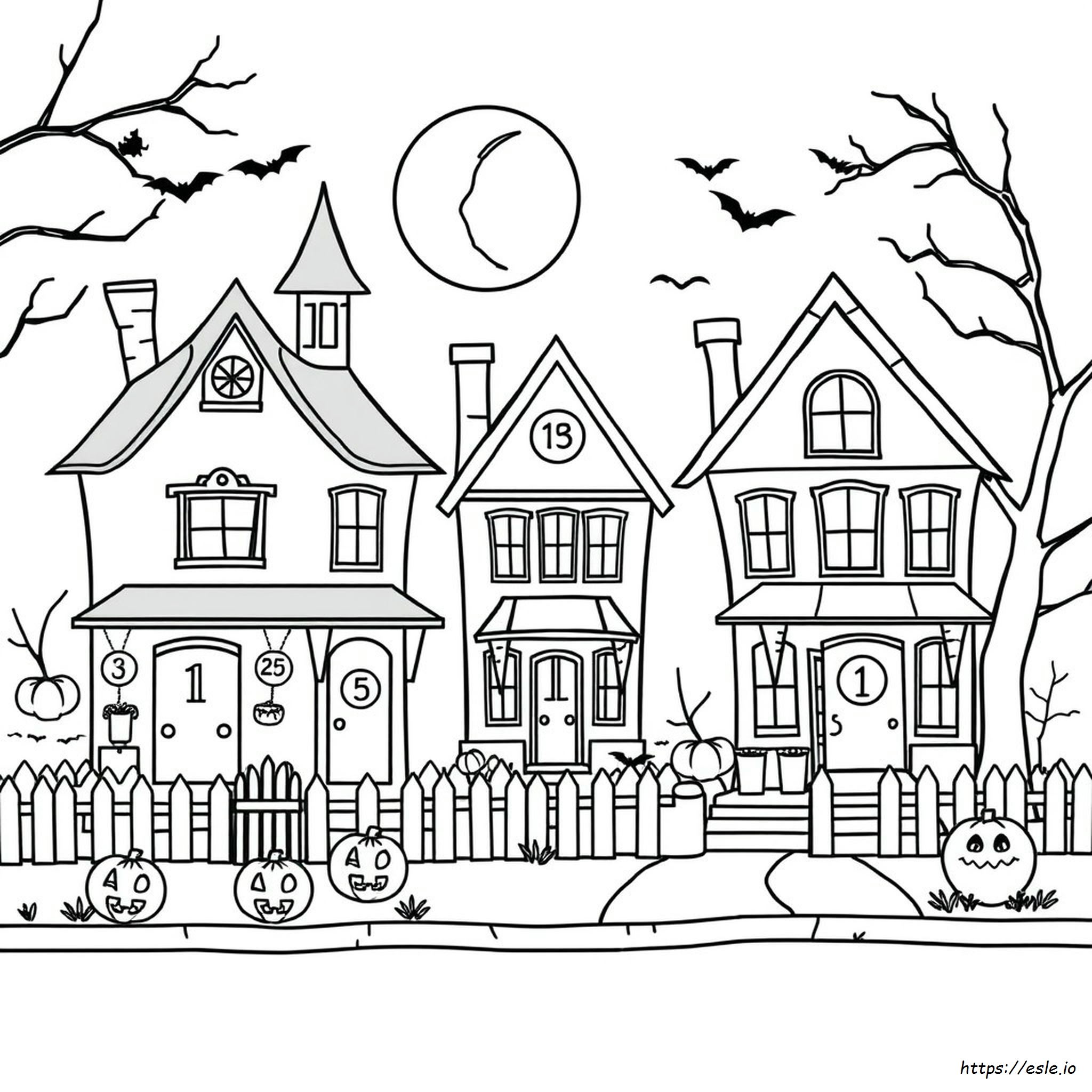 Halloween Coloring Pages With Numbers