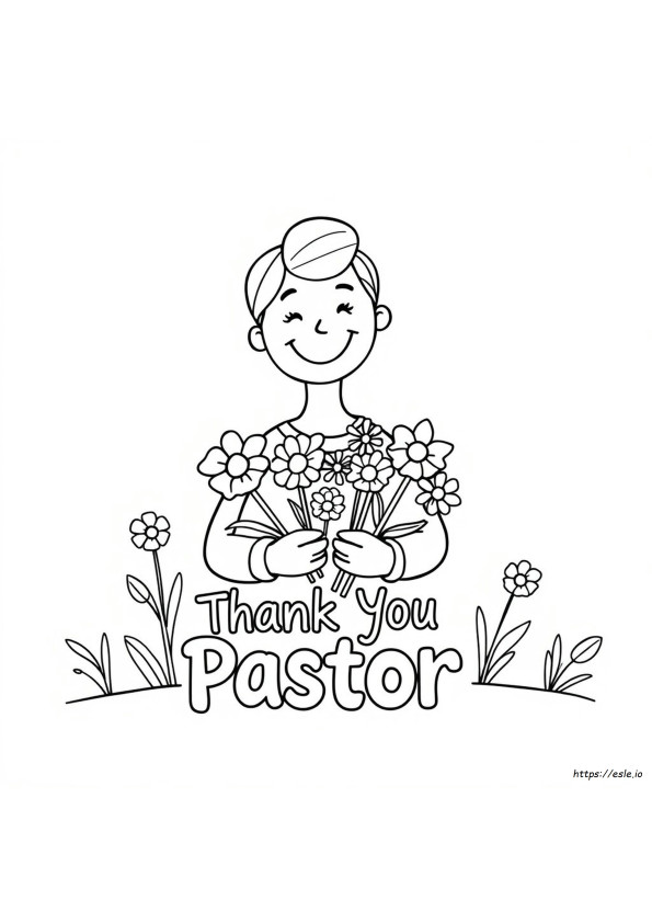 Thank You Pastor Pastor Appreciation Coloring Pages