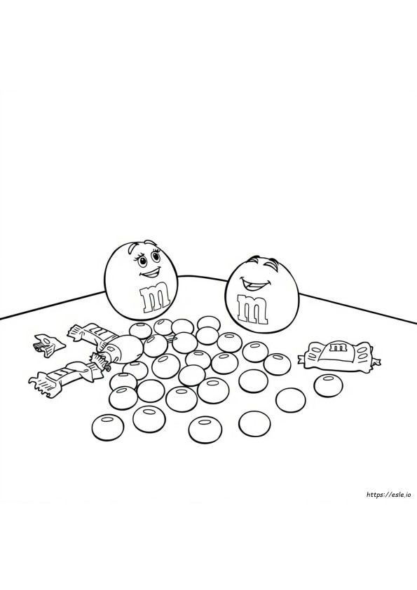 M And M Coloring Pages