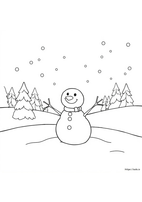 Gefrorener Schneemann Ausmalbilder