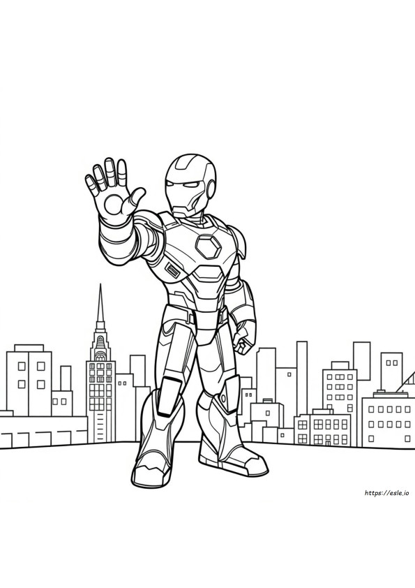 Kolorowanki Kreskówka Iron Man