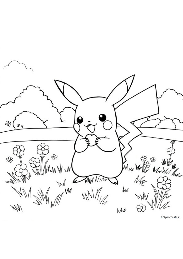 Pikachu Boyama Kitabı