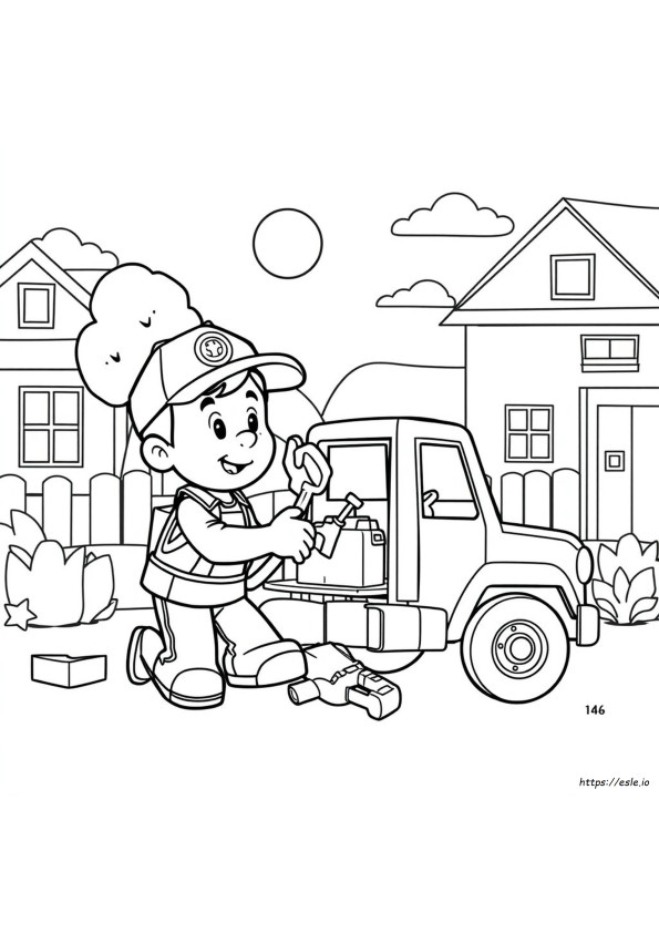 Handy Manny Coloring