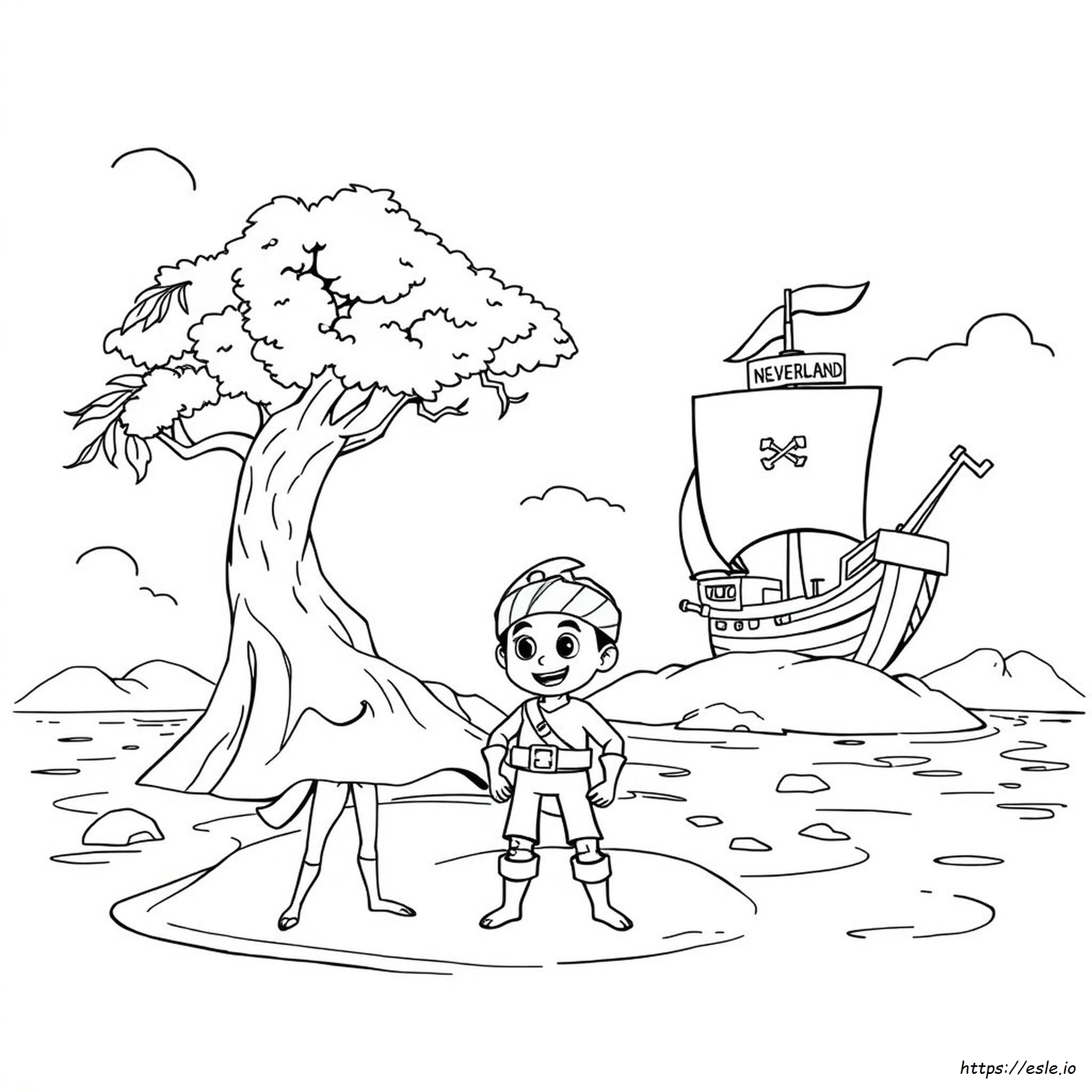 Jake Dan Bajak Laut Neverland Halaman Mewarnai