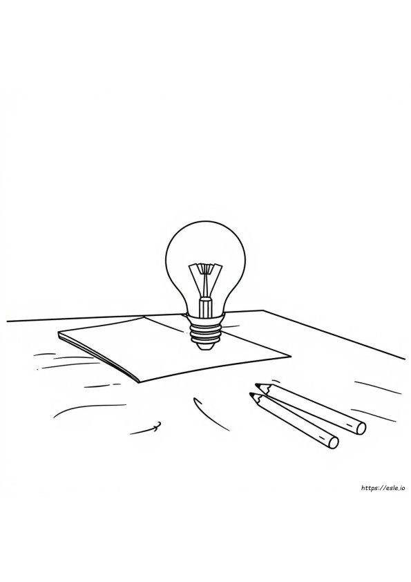 Gambar Mewarnai Bola Lampu