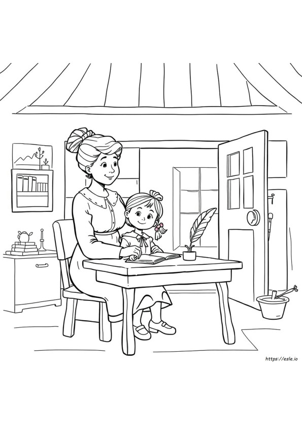Mary Mcleod Bethune Coloring Page