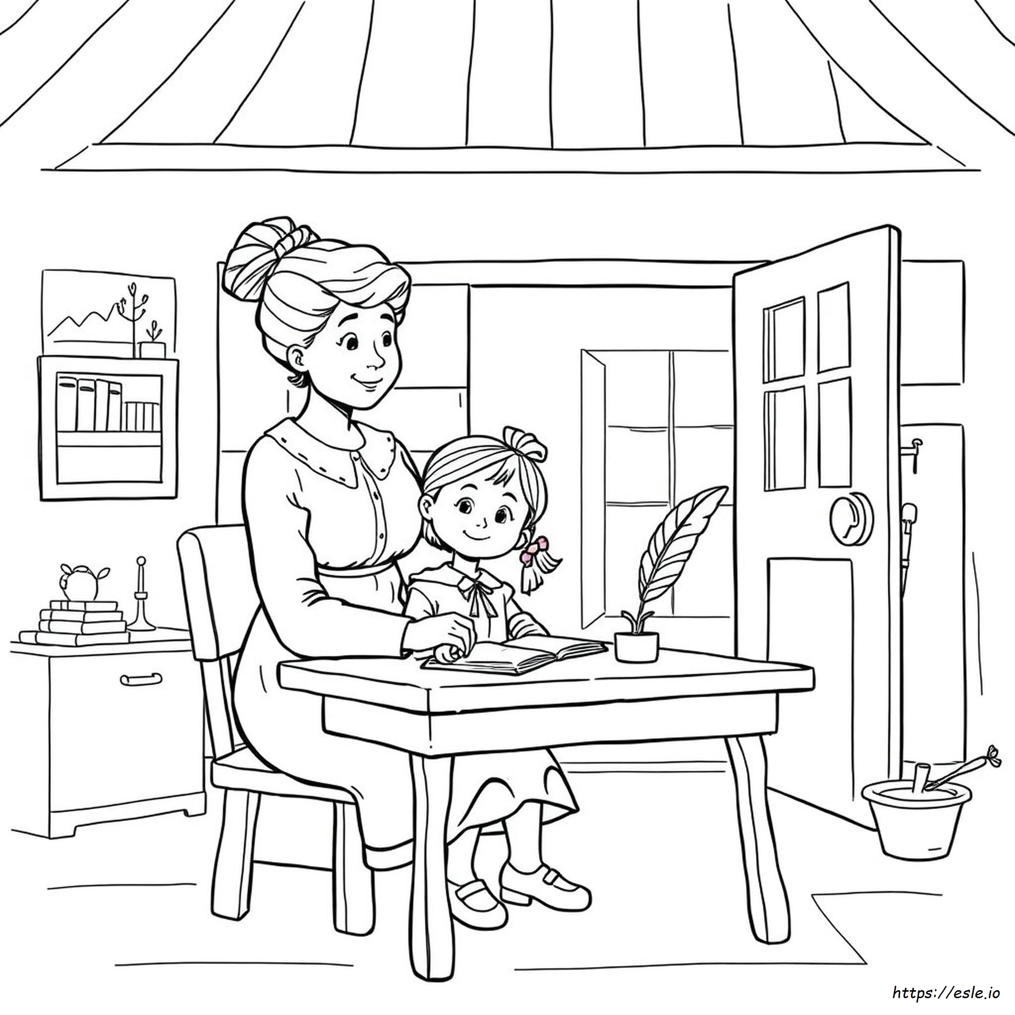 Mary Mcleod Bethune Coloring Page