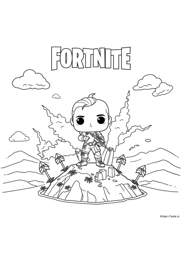 Fortnite Funko Pop Boyama Sayfaları